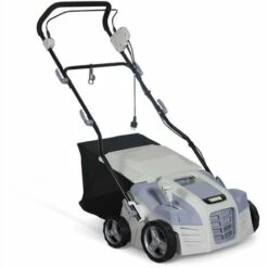 VOLTR - Scarificateur électrique Gazon 1800W - Outil 2en1 Aérateur Et Démousseur Pelouse. 2 Rouleaux : Couteaux Et Griffes. Collecteur 55L