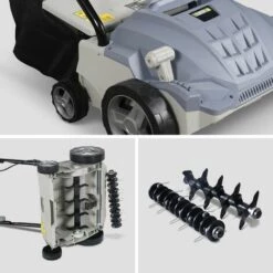 VOLTR - Scarificateur électrique Gazon 1500W - Outil 2en1 Aérateur Et Démousseur Pelouse. 2 Rouleaux : Couteaux Et Griffe. Collecteur 30L. Entretien Herbe 8 VOLTR - Scarificateur électrique Gazon 1500W - Outil 2en1 Aérateur Et Démousseur Pelouse. 2 Rouleaux : Couteaux Et Griffe. Collecteur 30L. Entretien Herbe -Scarificateur Soldes Boutique 11485474 4