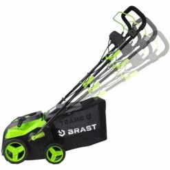 Scarificateur électrique 1800W 40cm 2 Rouleaus Scarificateur Et Ventilateur Grand Bac De Ramassage 55l Réglage Central émousseur Gazon - De BRAST -Scarificateur Soldes Boutique 18316306 4